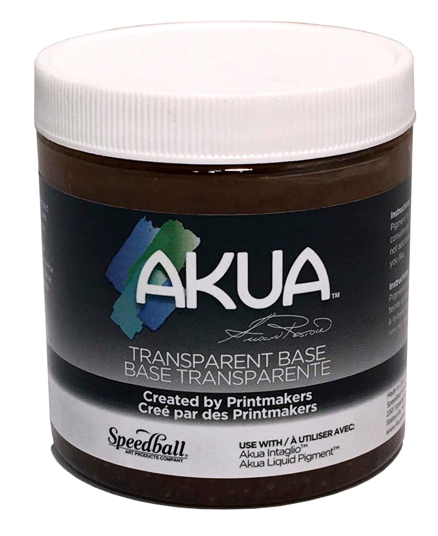 Akua Intaglio Non-Toxic Water Based Ink, Transparent Base, 8 Ounces Item Number 411867