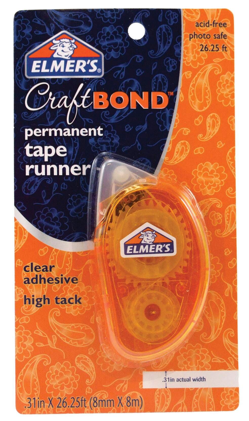 Elmer's CraftBond Tape Runner, 1/3 Inches x 26-1/4 Feet 1392789