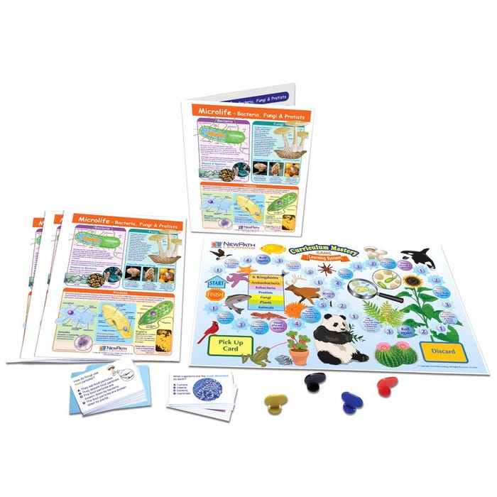 NewPath Learning Microlife: Bacteria, Fungi & Protists Learning Center Game, Grades 6 to 10