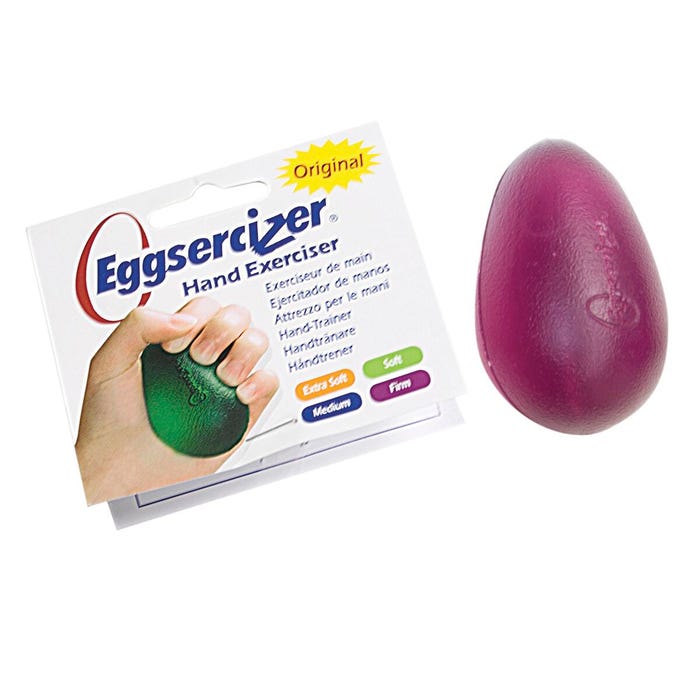 TheraBand Eggsercizer Hand Exerciser, Purple, Firm Resistance