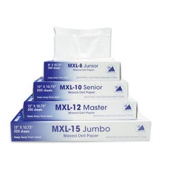 School Specialty Deli Wax Paper, 10-3/4 x 8 Inches, Set of 12, Item Number 1553162