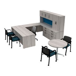 AIS Calibrate Series Typical 48 Admin Desk, 8-1/2 x 8 Feet 4000737