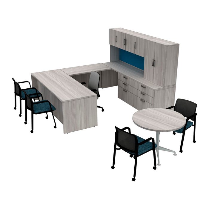 AIS Calibrate Series Admin Desk, 8-1/2 x 8 Feet