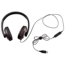 Califone 2021 Deluxe Stereo Headphones with Inline Volume Control, USB Plug