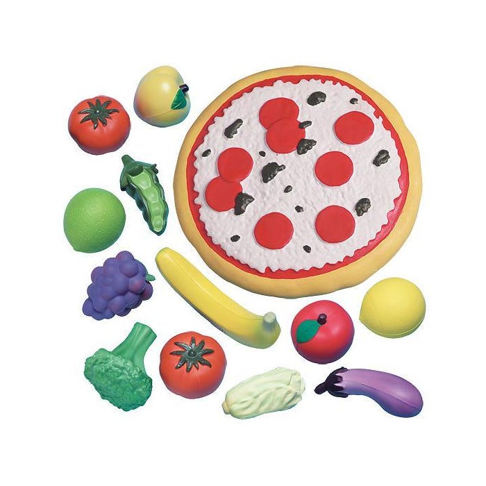 Veggie & Pizza Play Set, 18 Pieces