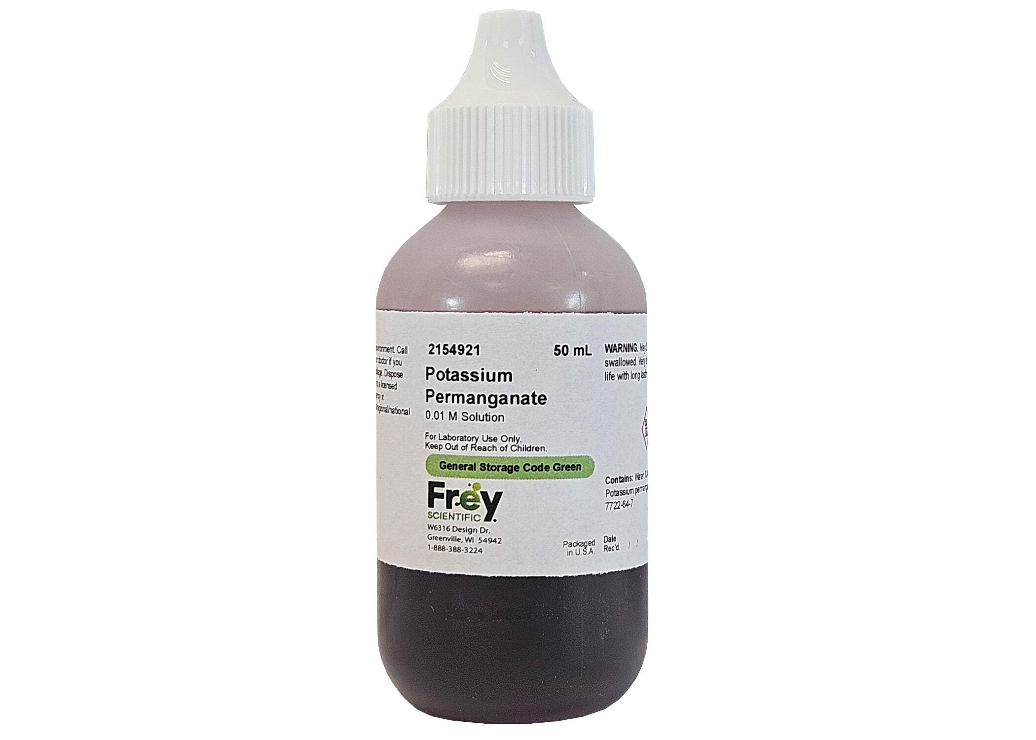 Frey Scientific Potassium Permanganate, 0.1M, 50mL 2154921