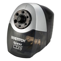 Bostitch SuperPro 6 Commercial Electric Steel Pencil Sharpener, Black/Gray 382803