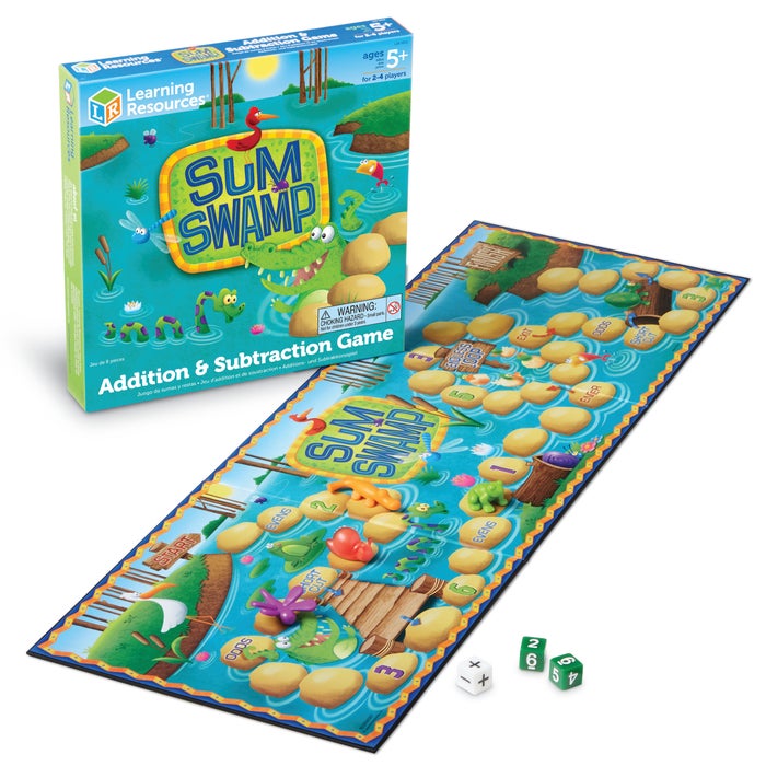 Learning Resources Sum Swamp Addition and Subtraction Game