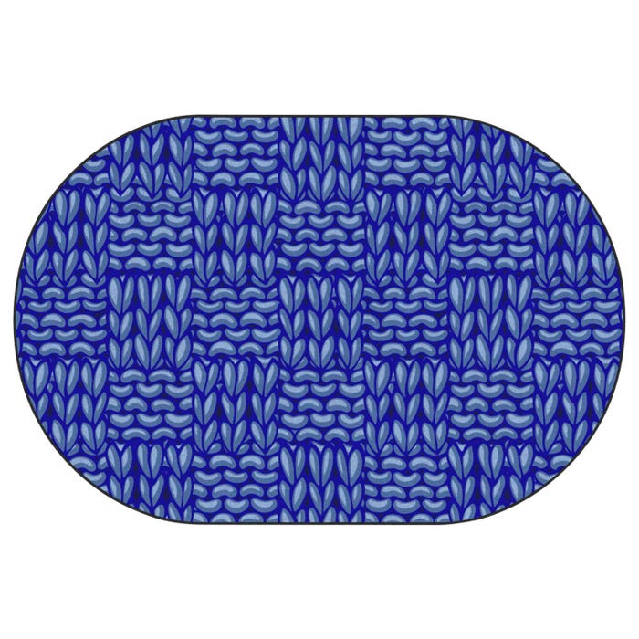 Childcraft Basketweave Carpet, Oval