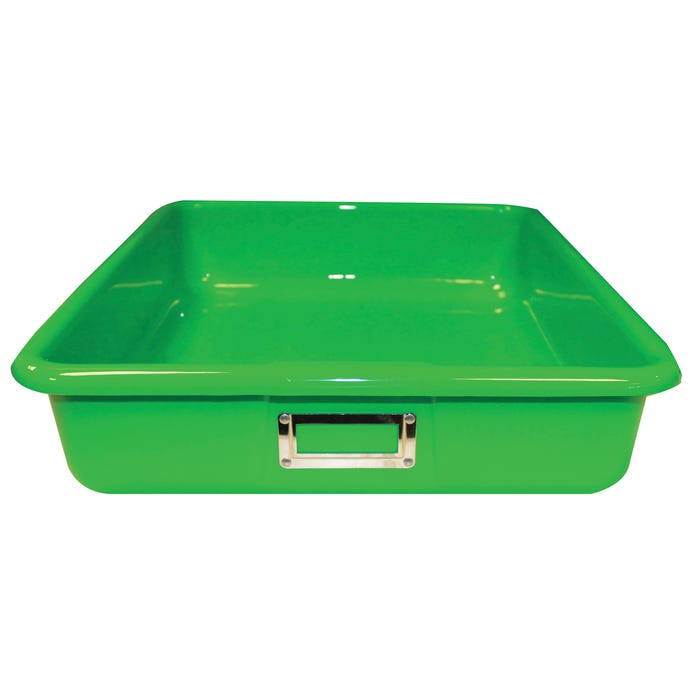 Shirley K's T-183 Storage Bin, 14 x 12 x 4 Inches, Green