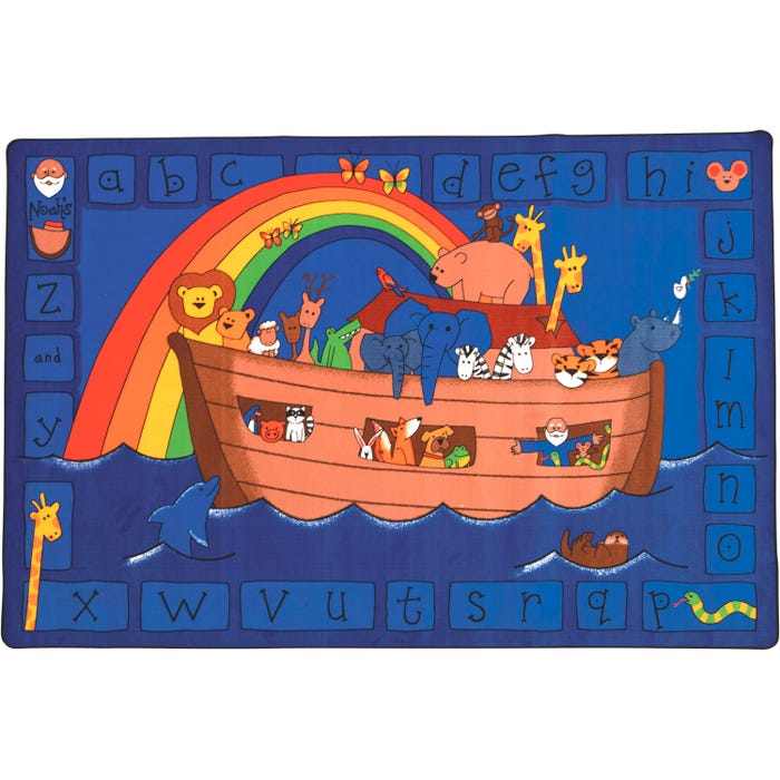 Carpets for Kids KID$Value PLUS Alphabet Noah Carpet, Rectangle