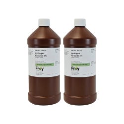 Frey Scientific Hydrogen Peroxide, 3%, Reagent Grade, 500mL, Pack of 2