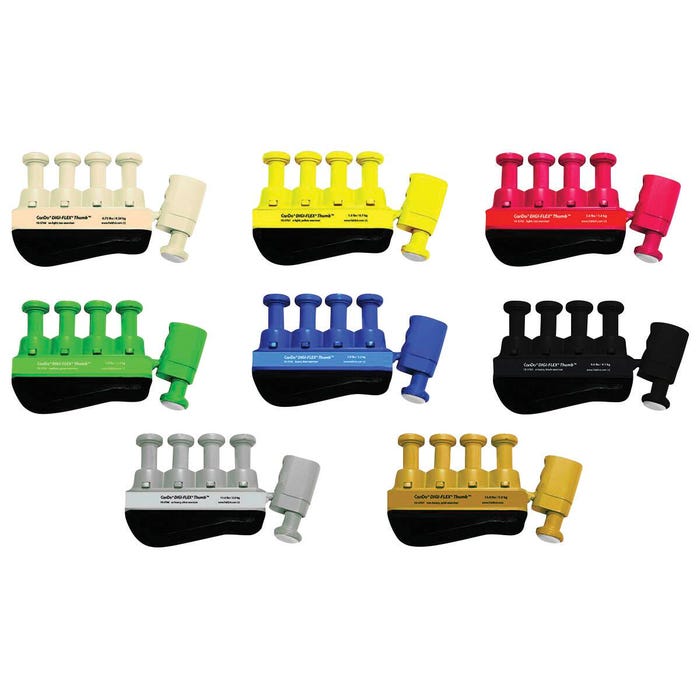 CanDo Digi-Flex Thumb Starter Set, Set of 8