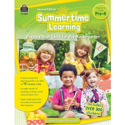 Teacher Created Resources Workbook SummerTime Learning, Grade PreK, Item Number 2098927
