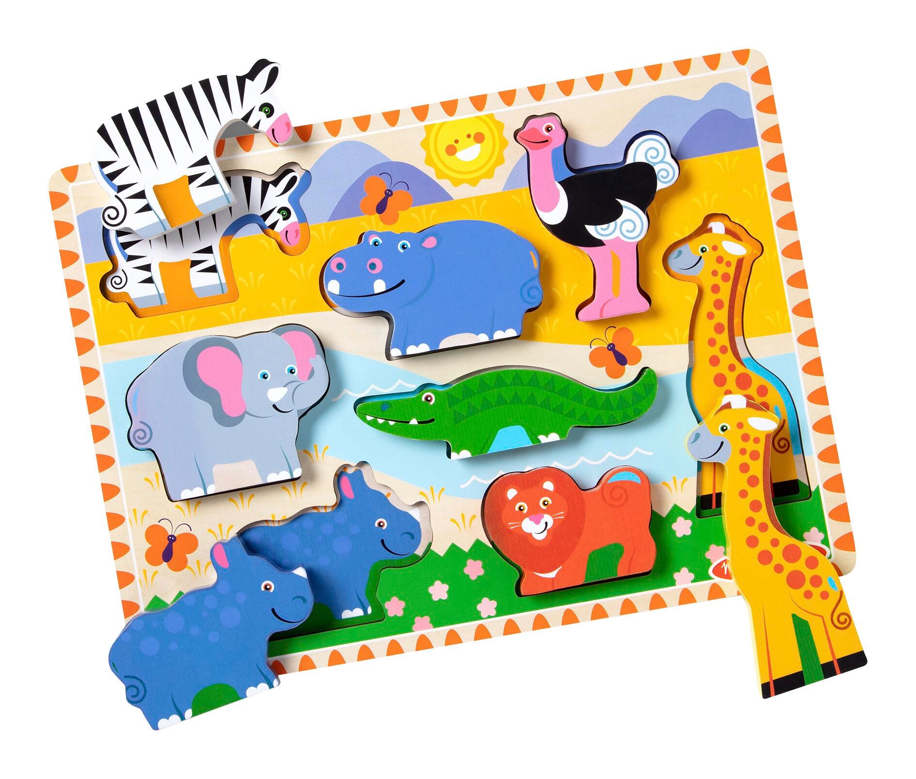 Melissa & Doug Safari Chunky Puzzle 082694