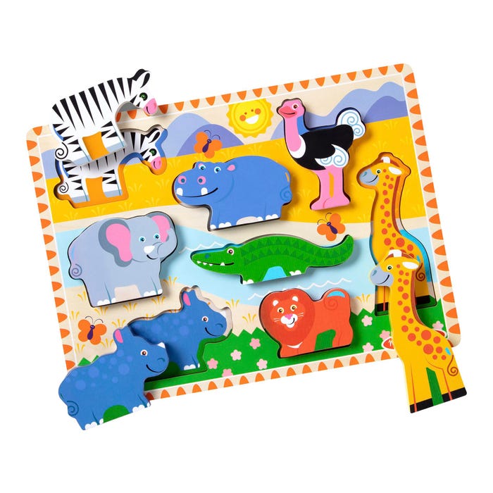 Melissa & Doug Safari Chunky Puzzle