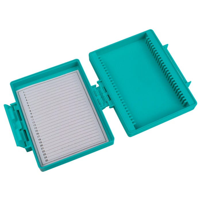 United Scientific Slide Storage Box, 25 Slides