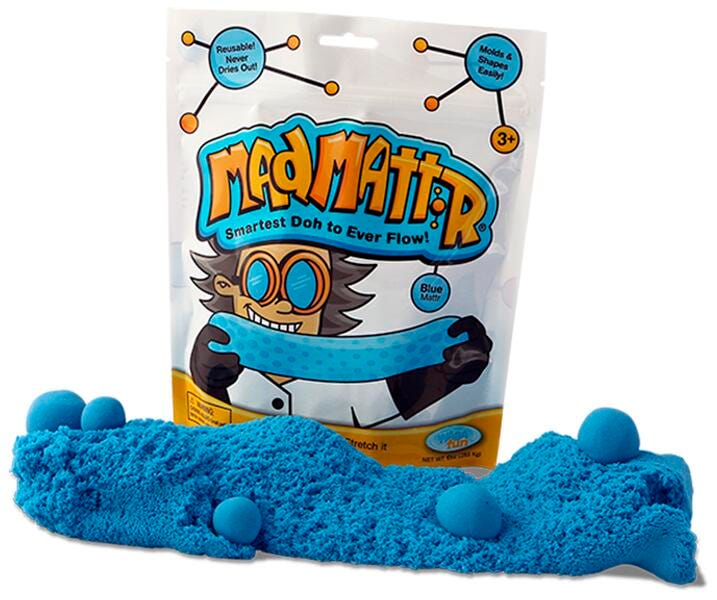 Mad Mattr Dough Pack, 10 Ounces, Blue, Item Number 1592833