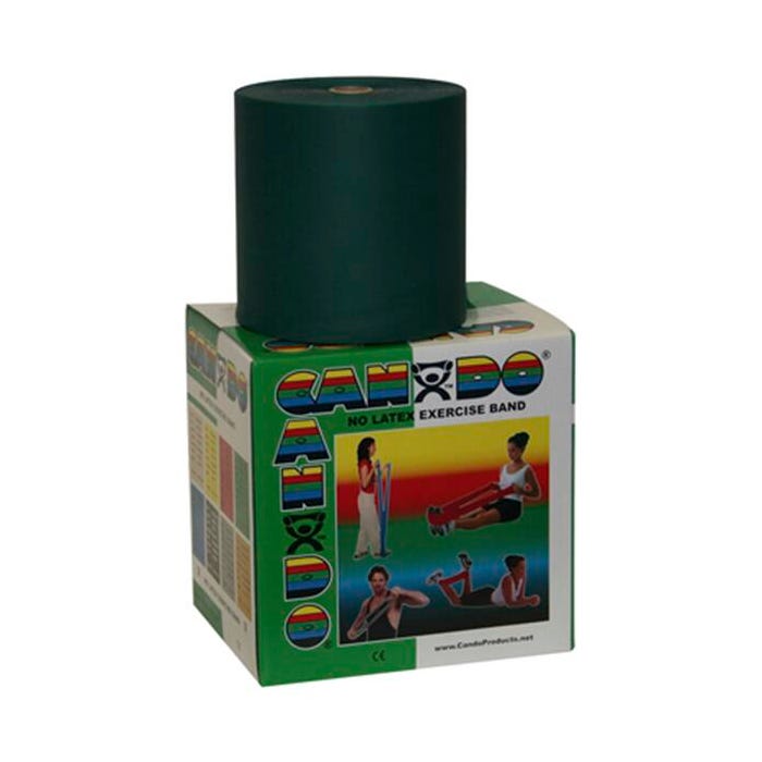 CanDo Latex Free Exercise Band, Medium Resistance, 50 Yard Roll, Green