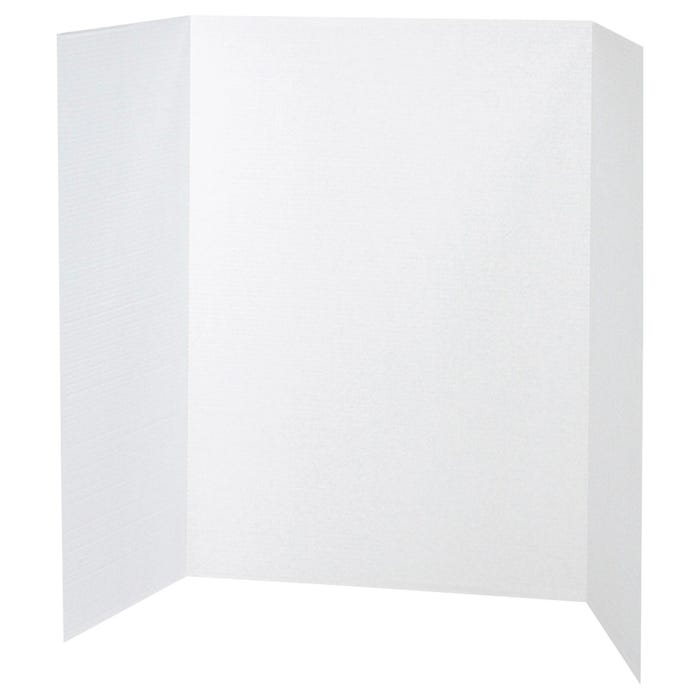 Pacon Single-Walled Corrugated Presentation Board, 40 x 28 Inches, White, Pack of 8