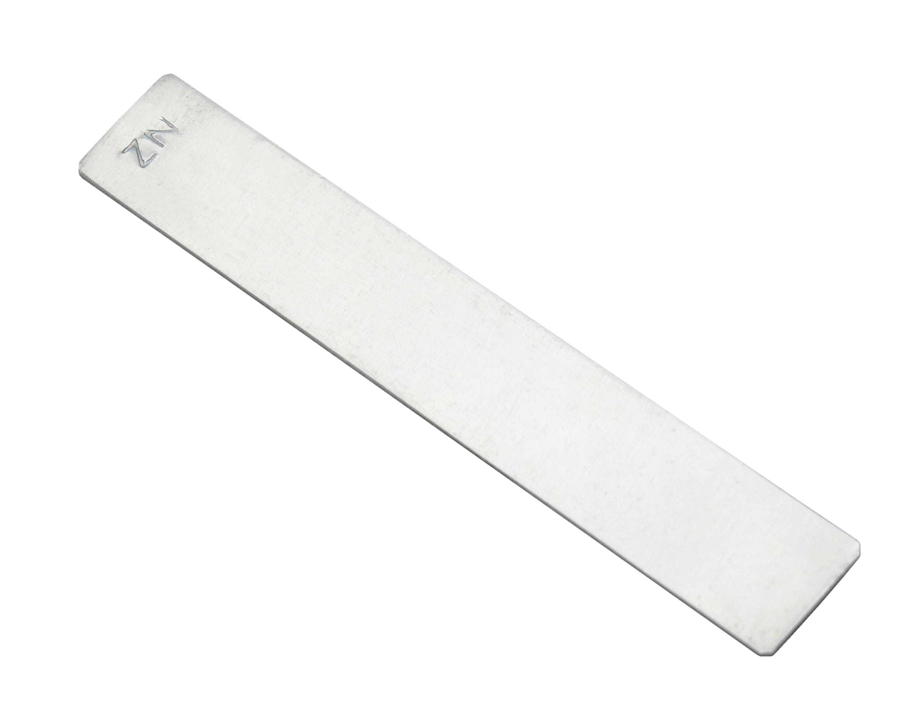 United Scientific Flat Electrode Strip, 5 x 3/4 x 3/64 Inches, Zinc, Item Number 1296305
