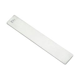 United Scientific Flat Electrode Strip, 5 x 3/4 x 3/64 Inches, Zinc, Item Number 1296305
