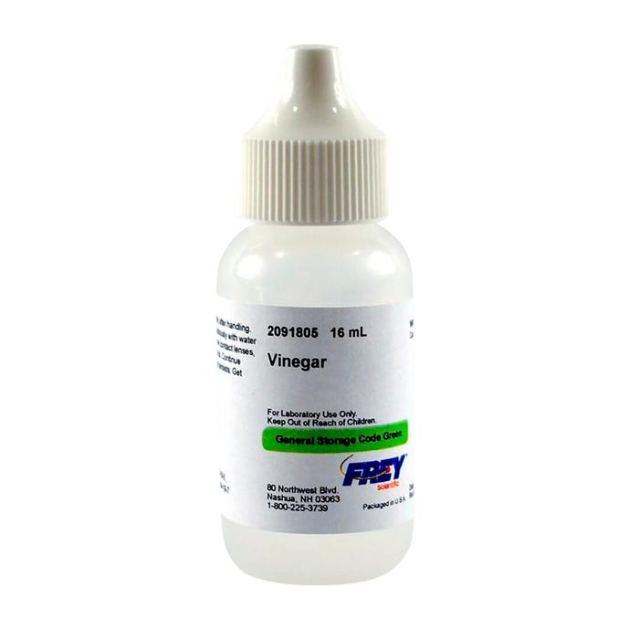 Frey Scientific Vinegar, Lab Grade, 16mL