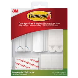 Command Picture Hanging Kit, White, 38 Pieces 2133428