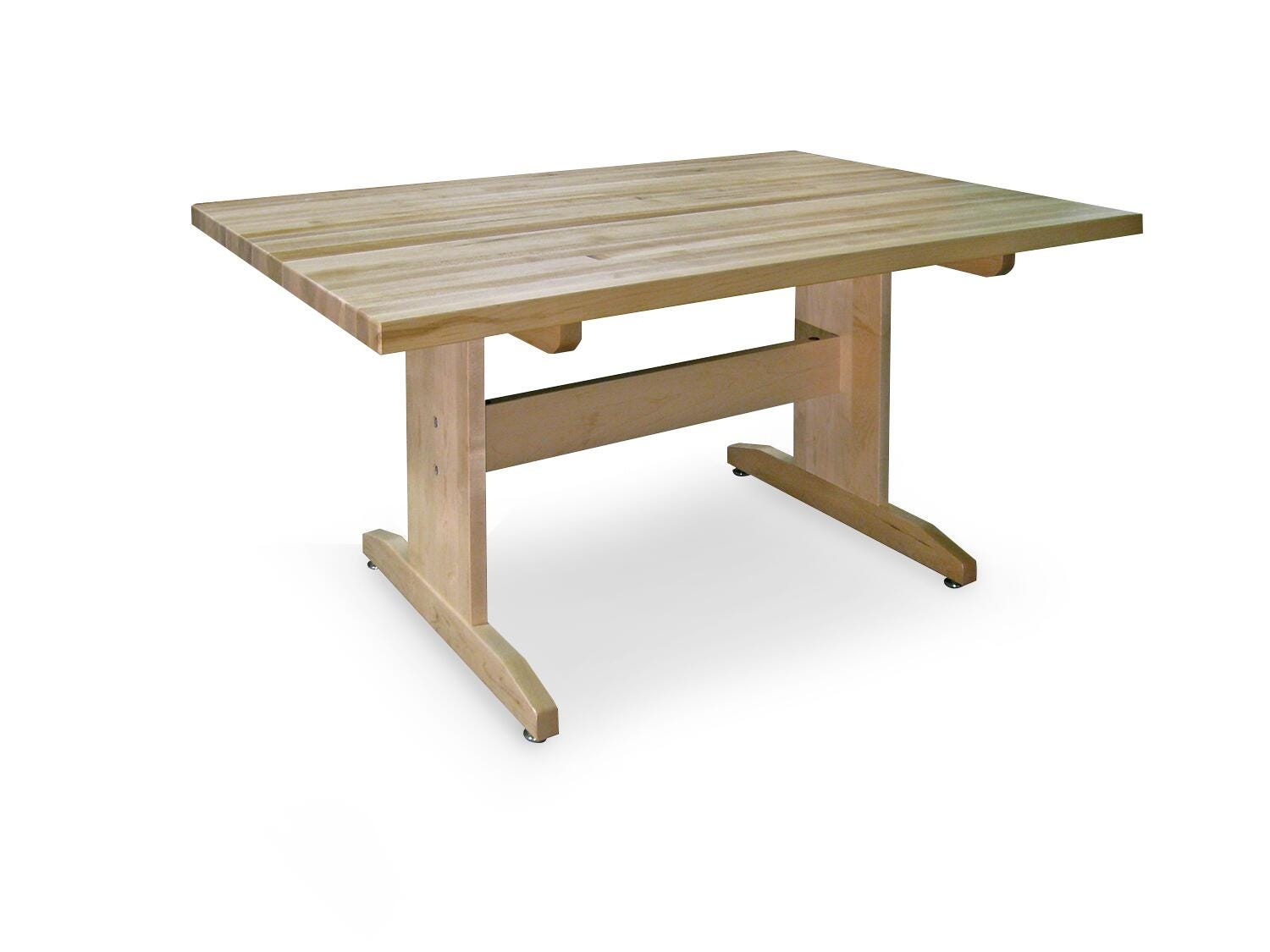 Hann Manufacturing Straight Leg Maple Art Table, 60 x 42 x 30 Inches