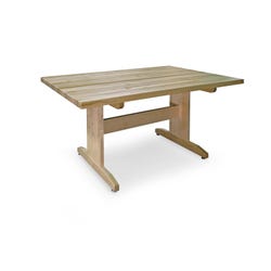 Hann Manufacturing Straight Leg Maple Art Table, 60 x 42 x 30 Inches