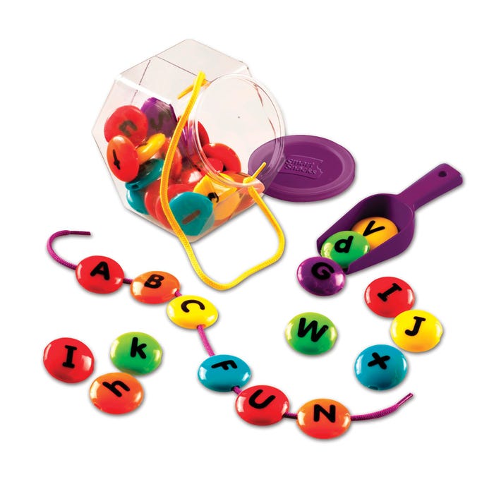 Learning Resources Smart Snacks ABC Lacing Sweets, 36 Pieces