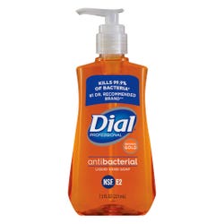 Dial Professional Antimicrobial Liquid Soap, 7.5 oz Pump Bottle, Original Gold 1084500