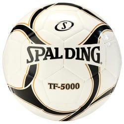 Spalding TF5000 Soccer Game Ball, Size 5, Black/White 2121108