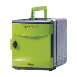Copernicus Premium Tech Tub2, Holds 6 Devices, 12-1/2 x 16-1/4 x 16-1/2 Inches, Black and Green, Item Number 1566449