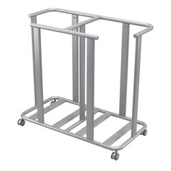 Classroom Select Mobile Floor Pad Cart, Double, 37-1/2 x 19 x 35 Inches 2090249