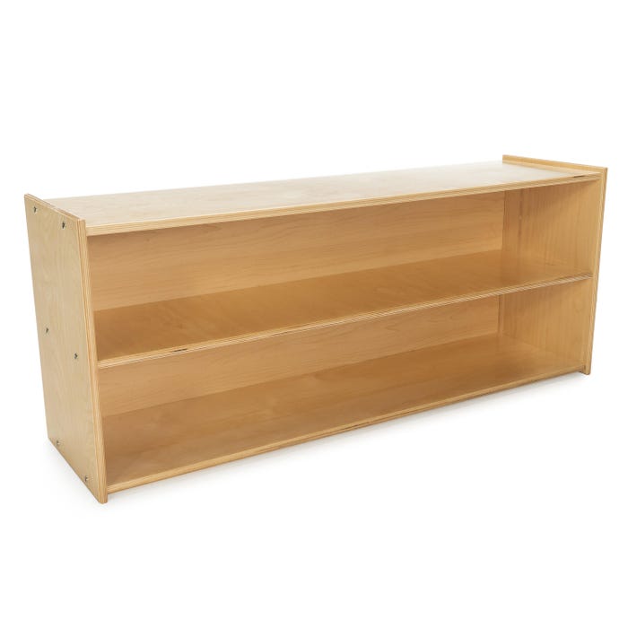 Childcraft ABC Furnishings 2-Shelf Storage Unit for Classrooms, 48 x 13 x 20-1/8 Inches