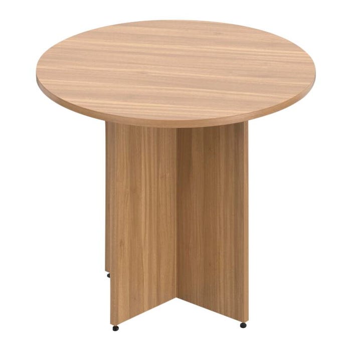 Offices To Go Laminate Conference Table with Cross Base, Round, 36 x 29-1/2 Inches
