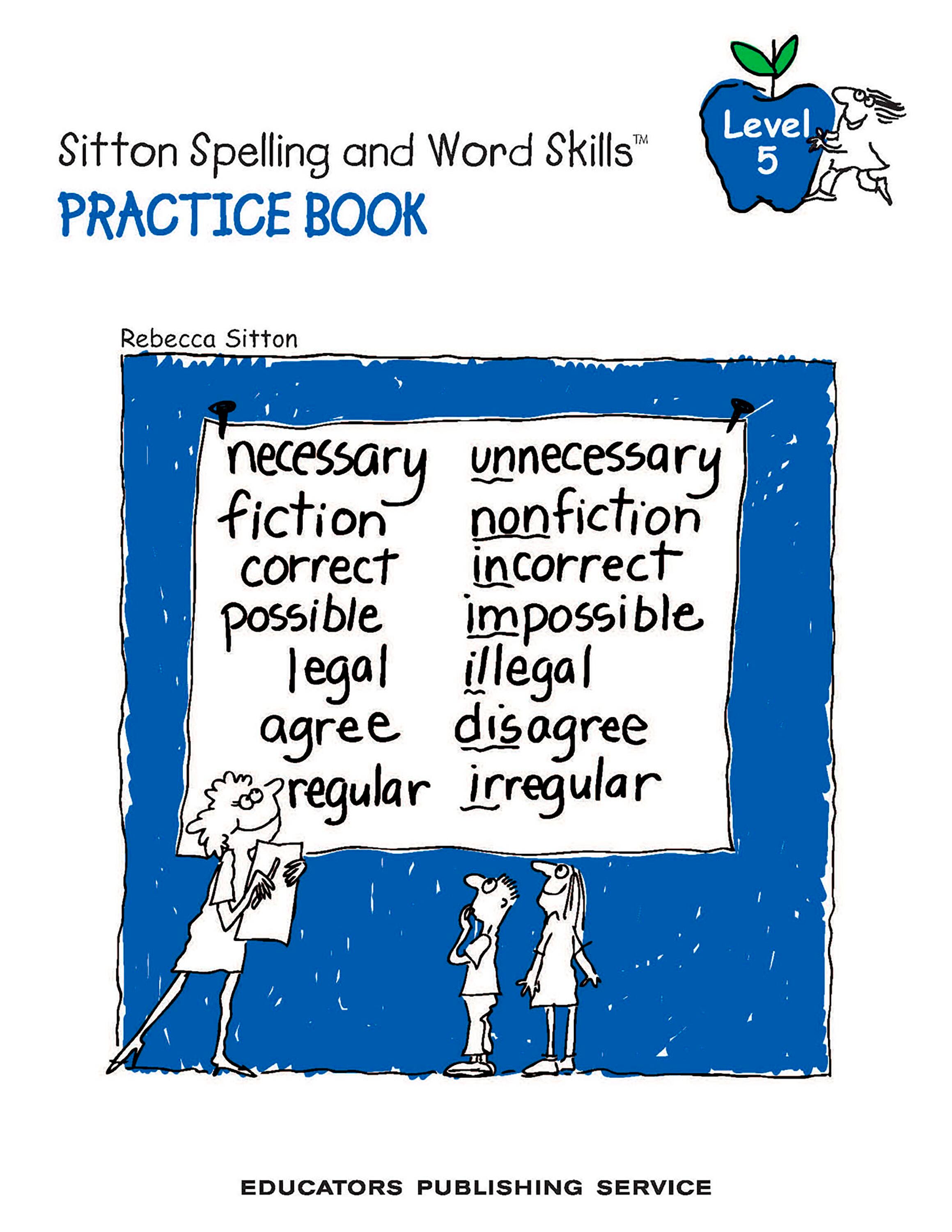 Image for Sitton Spelling Student Practice Books, Grade 5, Set of 5 from School Specialty