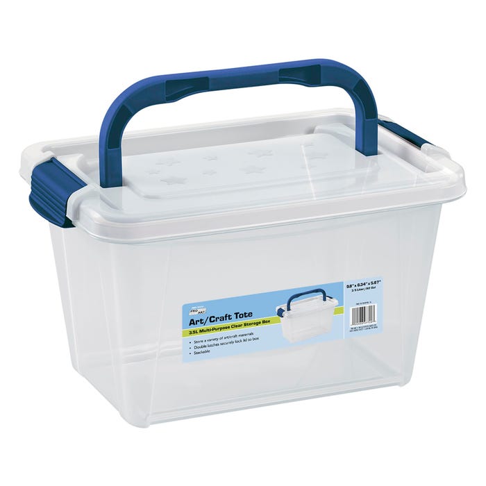 Artist Select Storage Box with Lid, 3-1/2 Liters, Clear