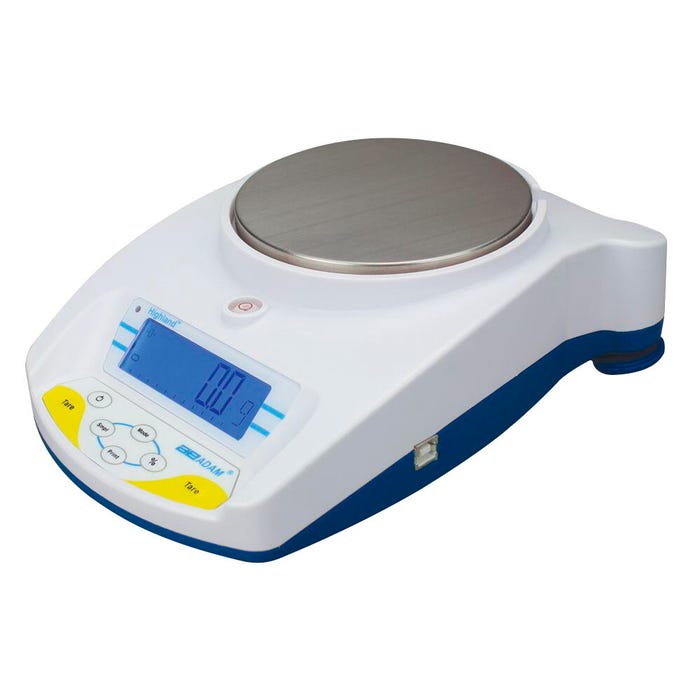 Adam Equipment Highland HCB 3001 Portable Precision Balance, 3000g Capacity, 0.1g Readability