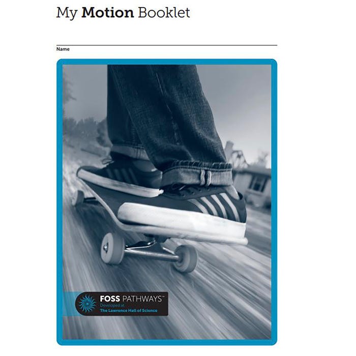 FOSS Pathways Motion Student Consumable Booklet