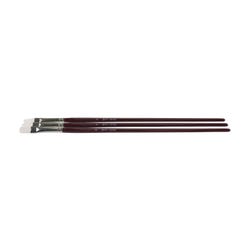 Sax Optimum Bright White Taklon Long Handle Paint Brushes, Size 4, Pack of 3, Item Number 1567588