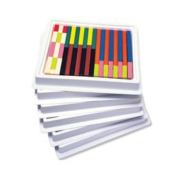 Learning Resources Cuisenaire Rods Multi-Pack, Wood, 6 Sets with 74 Rods Each 1391292