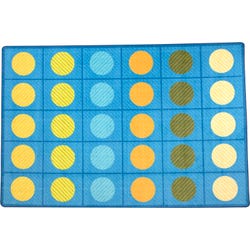 Carpets for Kids Calming Colors Open Seating Rug, 8 Feet x 12 Feet, Rectangle, Blue, Item Number 2101472