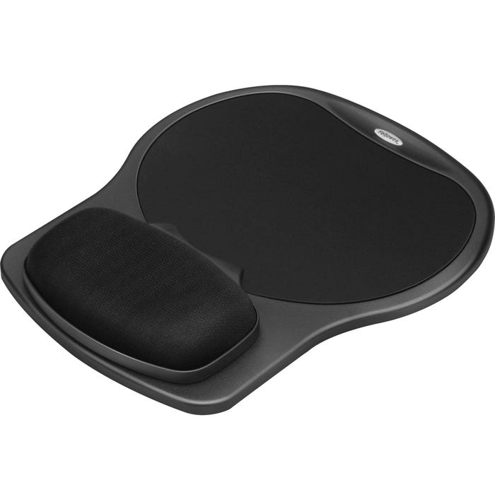 Fellowes Easy Glide Gel Mouse Pad with Wrist Rest, 10 x 12 Inches, Black