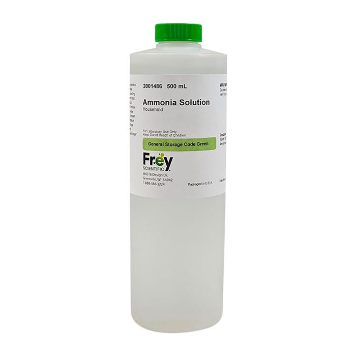 Frey Scientific Household Ammonia Solution, 500mL