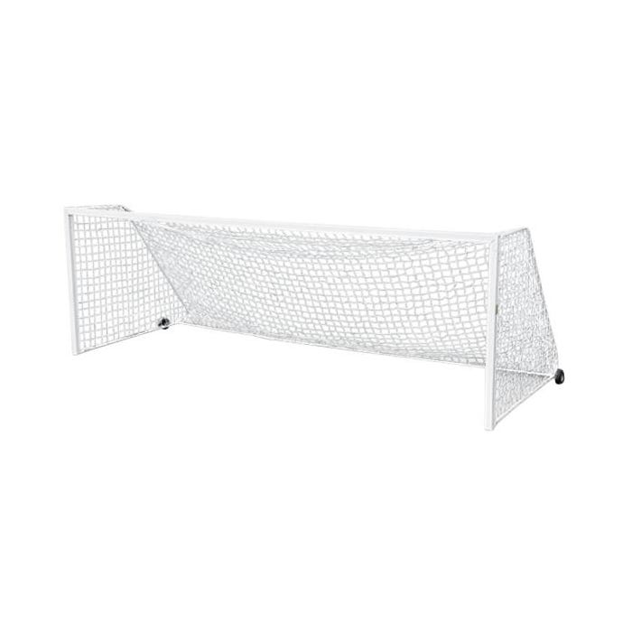 Jaypro Official Portable Soccer Goal, 8 x 24 Feet, Aluminum, White, 1 Pair