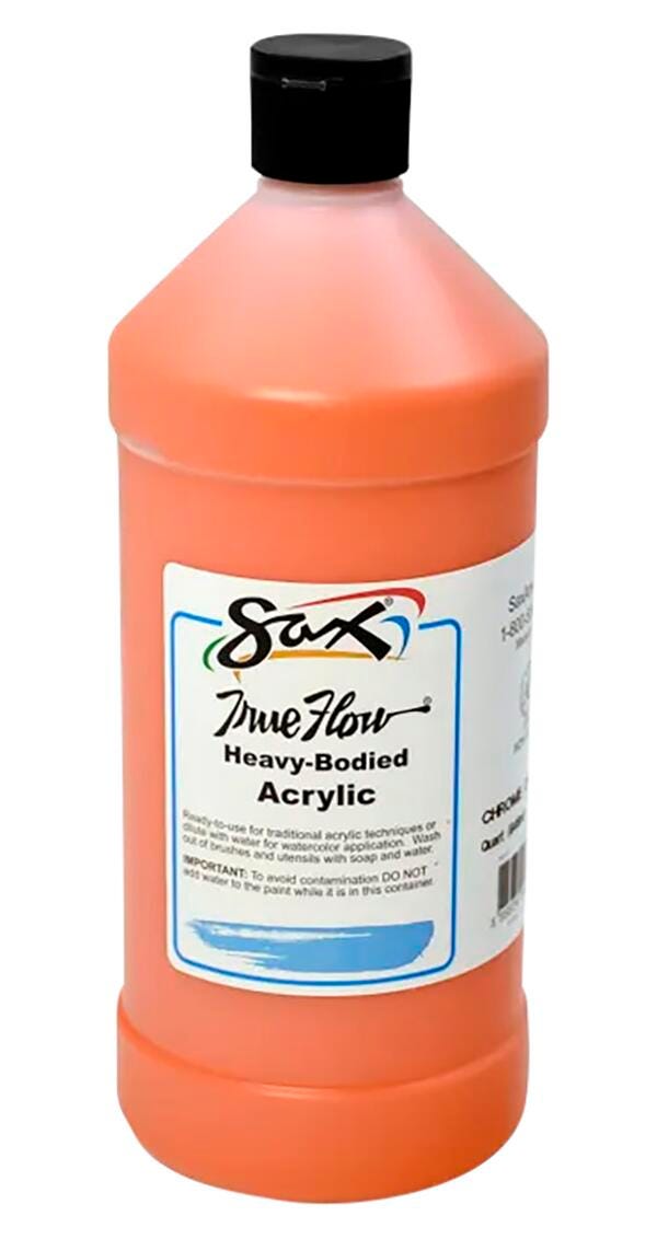 Sax Heavy Body Acrylic Paint, 1 Quart, Chrome Orange 1572479