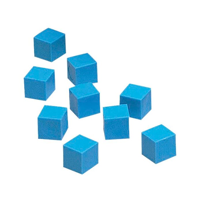 Achieve It! Base 10 Components Plastic Units, Blue, Pack of 100
