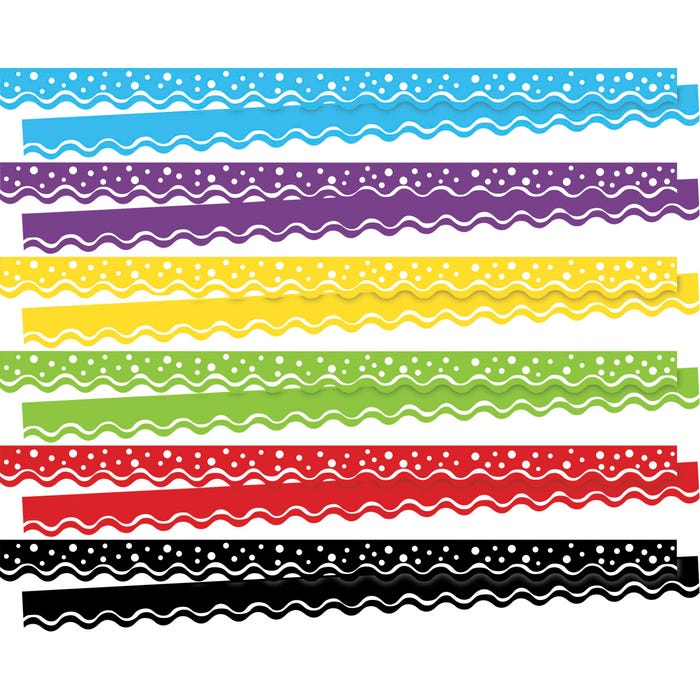 Barker Creek Happy Trimmer Set, 6 Designs, 2-1/4 x 36 Inches, Total of 234 Feet